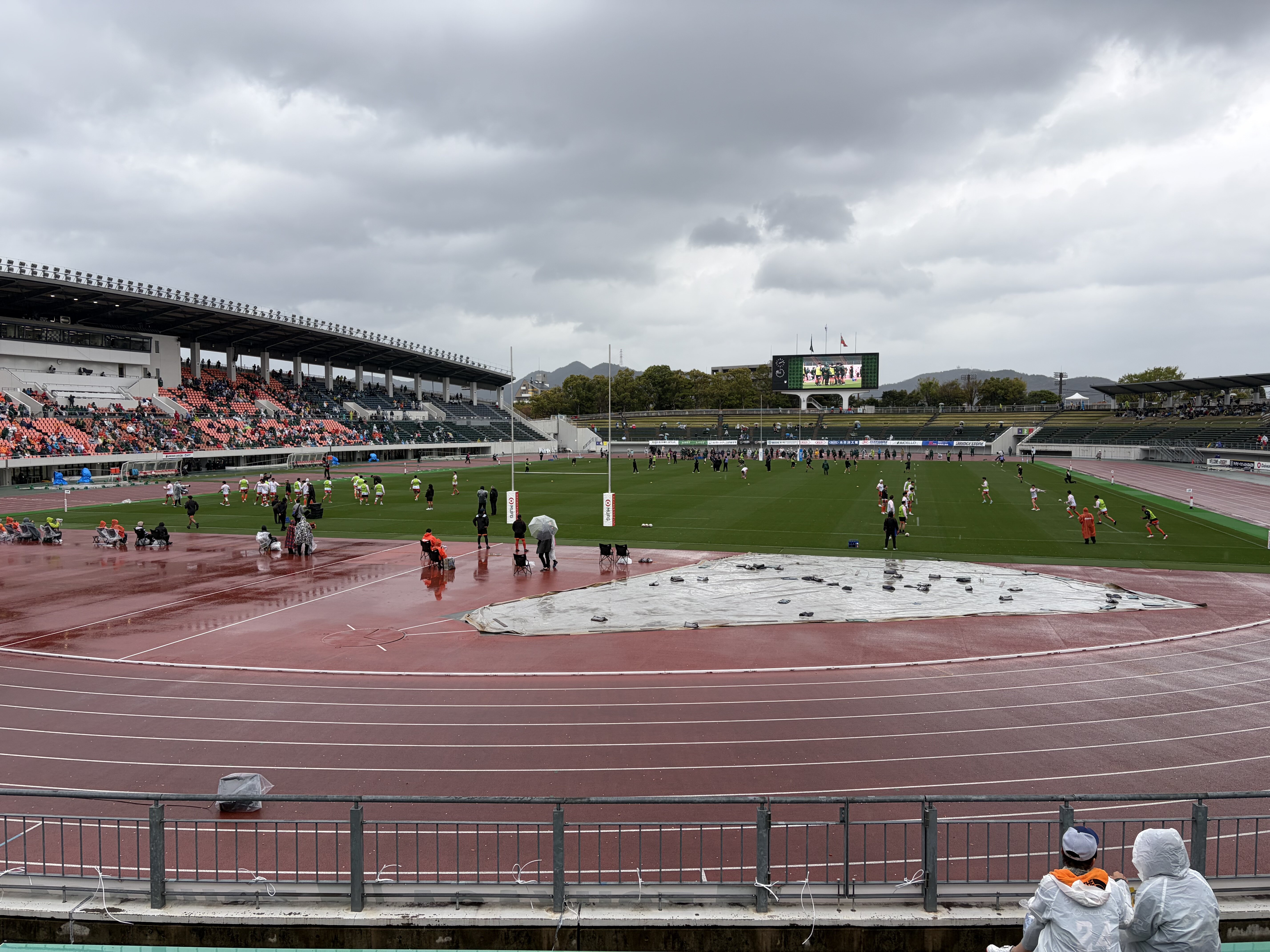 初のラグビー観戦
